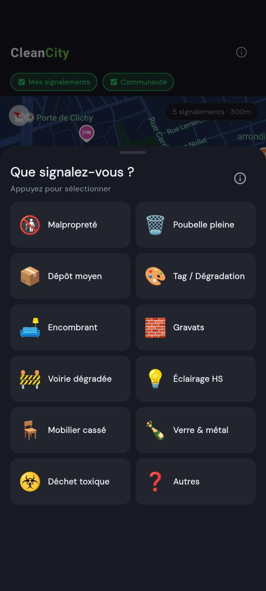 Grille des 14 catégories de signalement